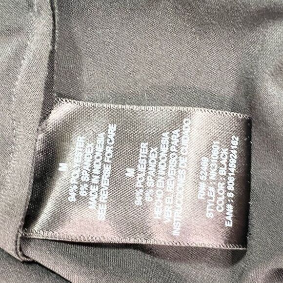 Normal Kamali Dress Womens Medium Cross Front Sleeveless V Neck Black Stretch - Picture 6 of 10